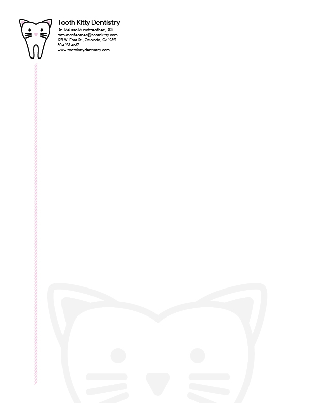 Tooth Kitty Stationery