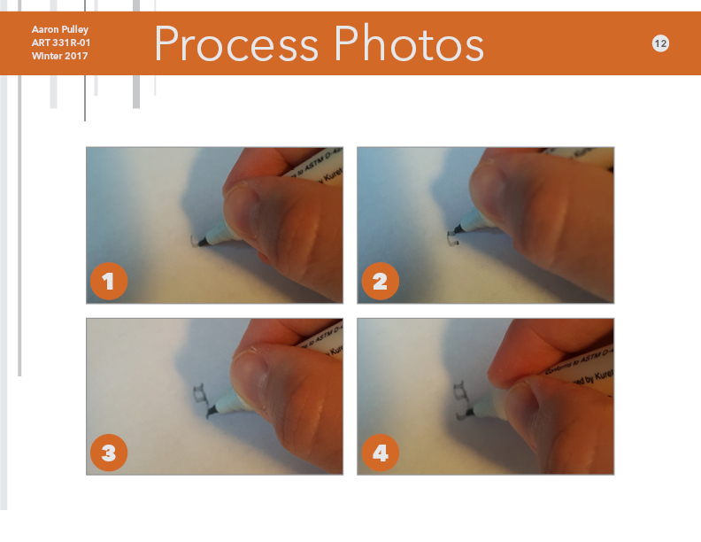 Process photos in process book
