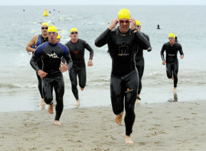 Triathlon swimmers