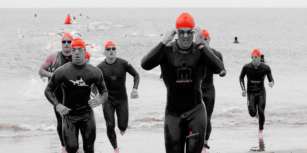 Triathlon swimmers