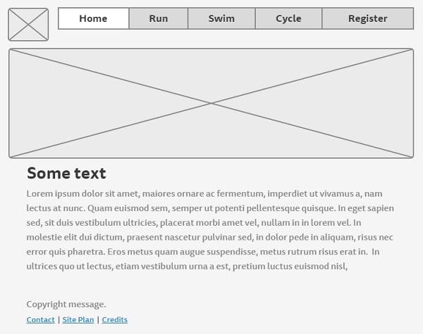 Tablet wireframe